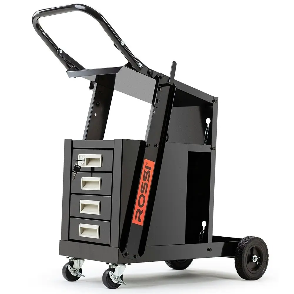 Rossi Welding Cart Trolley Welder Cabinet Drawer MIG TIG ARC Plasma Cutter Bench