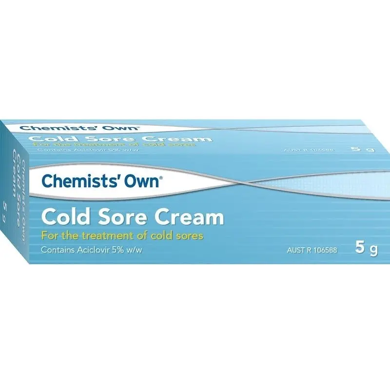 Chemists' Own Cold Sore Cream 5g (Generic of Zovirax)