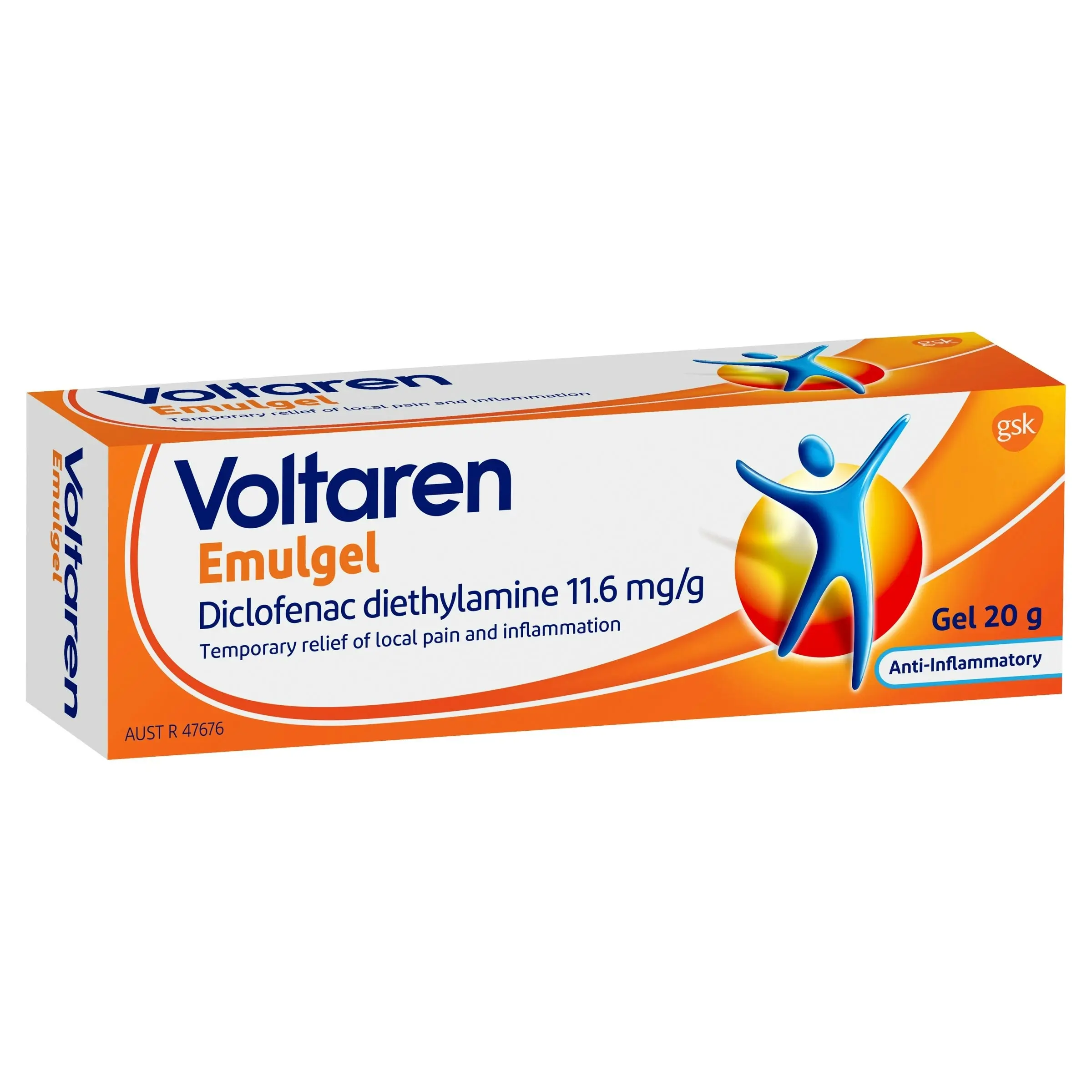 Voltaren Emulgel, Muscle and Back Pain Relief 20 g