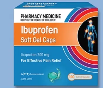 Ibuprofen-AFT Soft Gel Capsules 200mg 100's