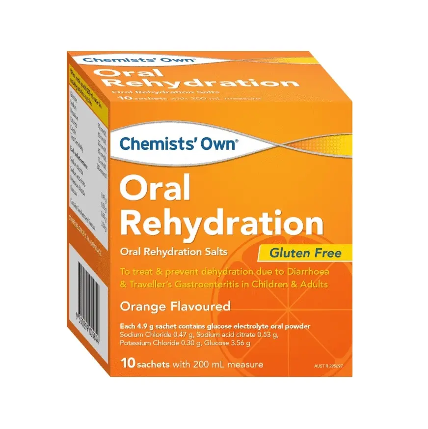 Chemists' Own Oral Rehydration 10 Sachets (Similar to Hydralyte)