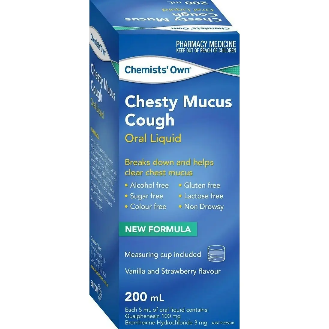 Chemists' Own Chesty Mucus Cough 200ml (Generic for Bisolvon)