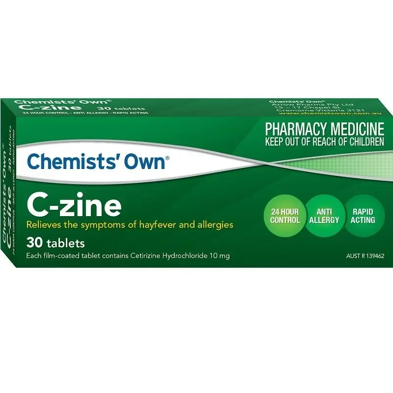 Chemists' Own C-Zine 10mg 30 Tablets (Generic for Zyrtec)