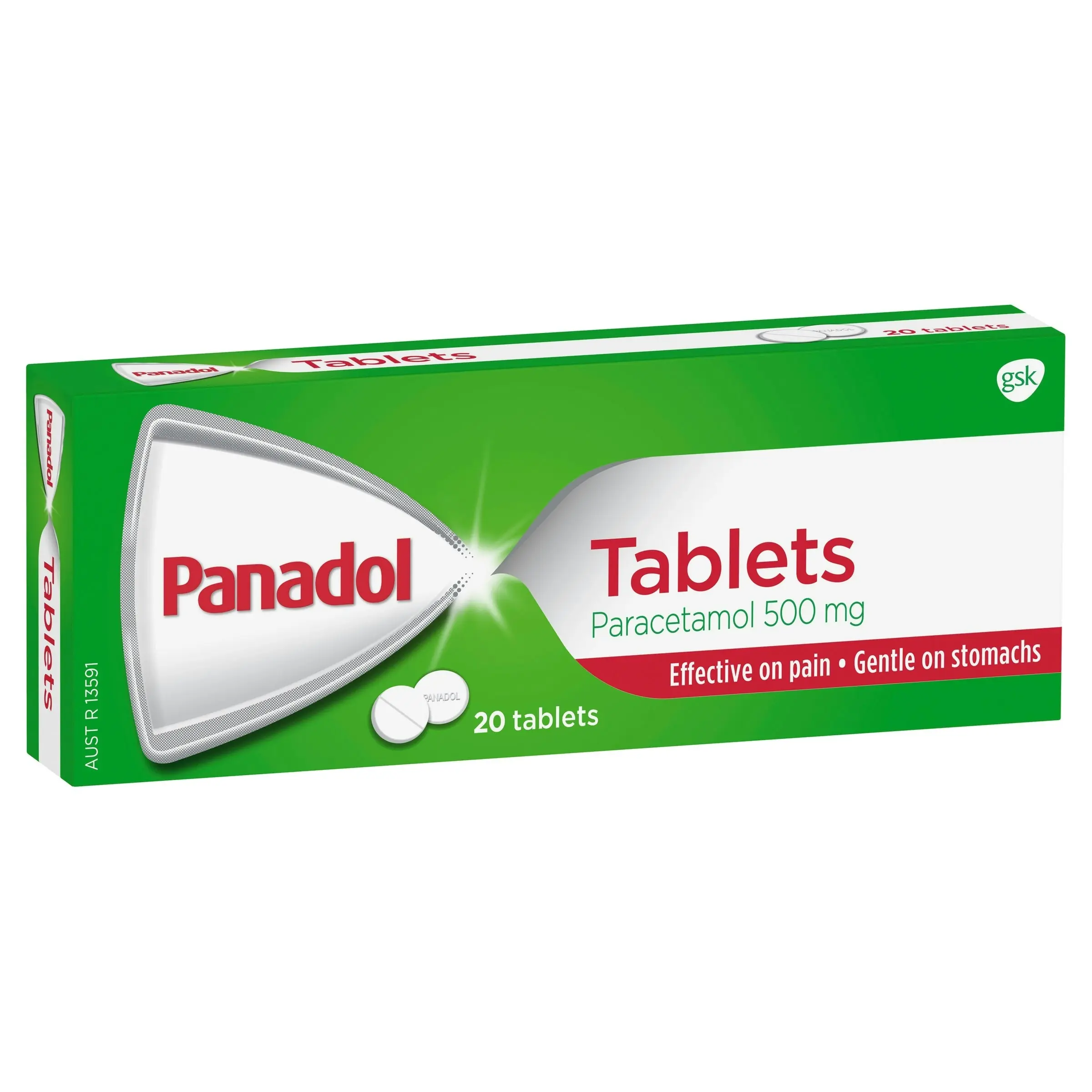 Panadol Pain Relief Paracetamol Tablets 20 Pack