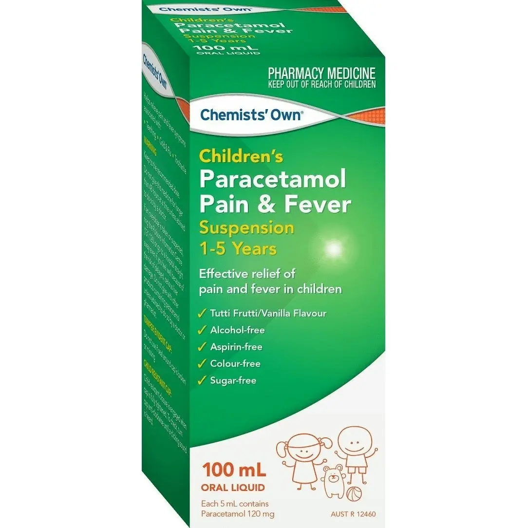 Chemists' Own Children's Paracetamol 1-5 Years 100ml (Generic of Panadol)