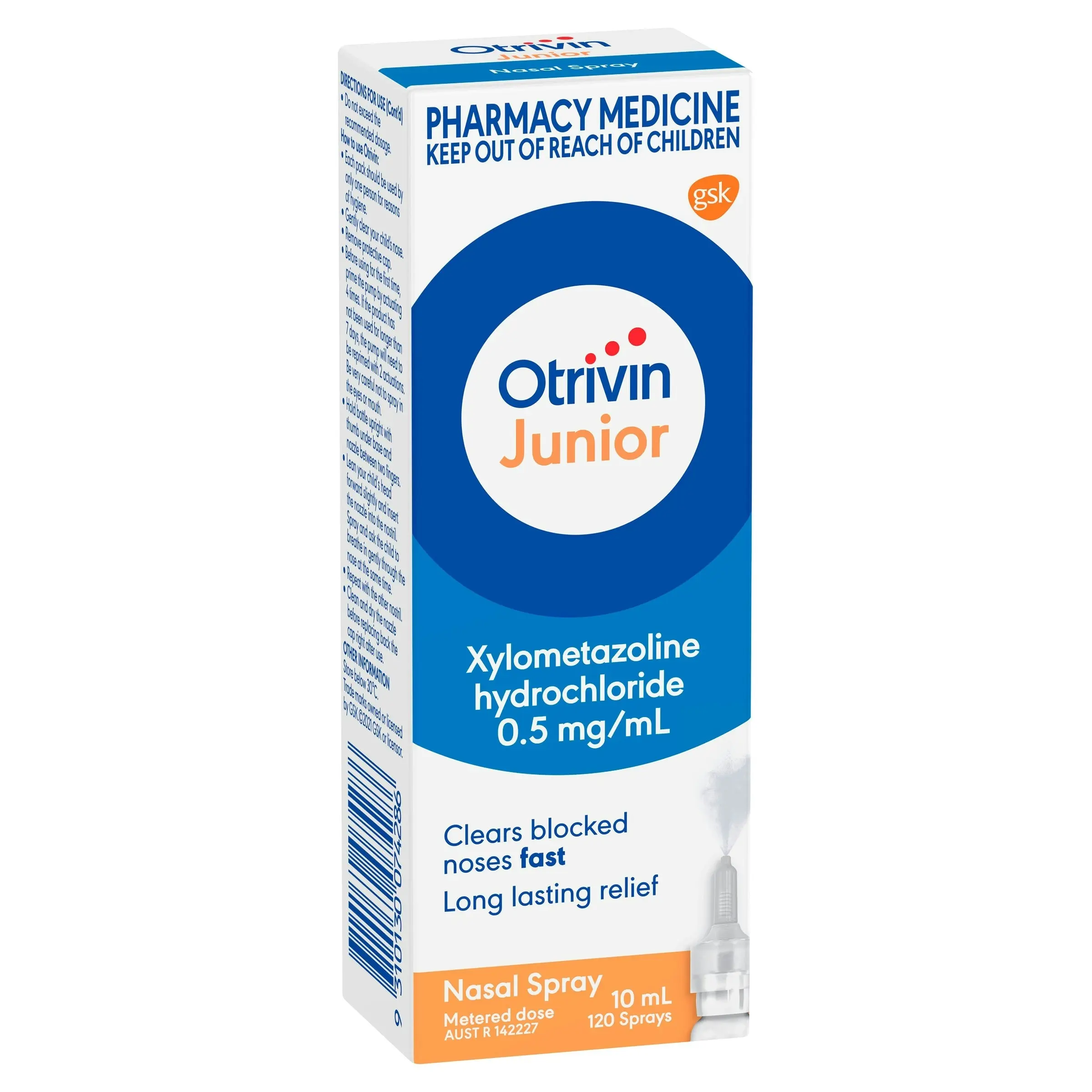 Otrivin Metered Dose Nasal Mist Junior 10mL