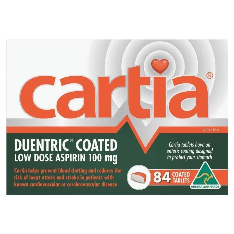 Cartia 100mg Tablets 84