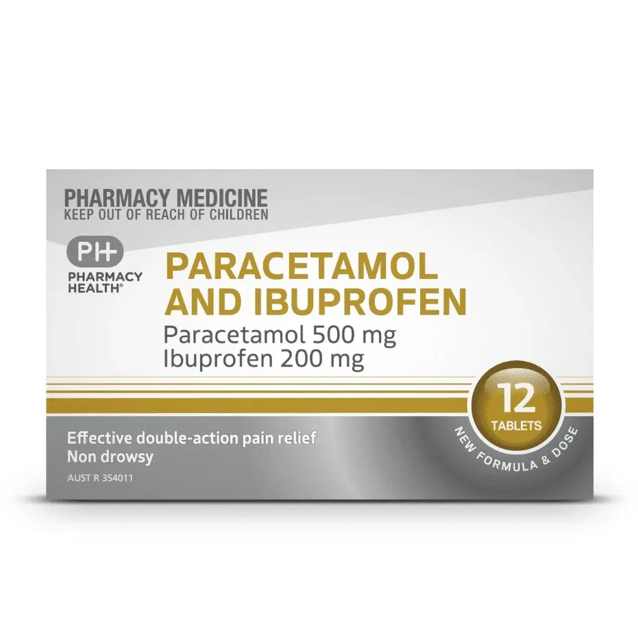 Pharmacy Health PARACETAMOL & IBUPROFEN 12 TABS