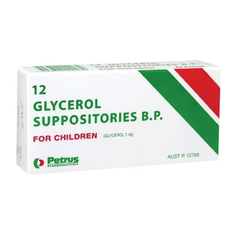 GLYCEROL Suppositories for Children 12PK