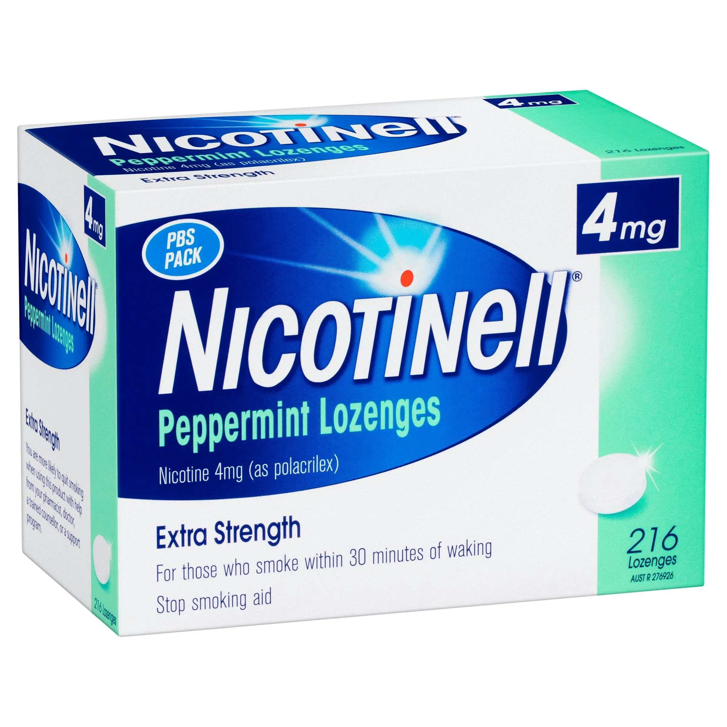 Nicotinell Peppermint 4mg 216 Lozenges