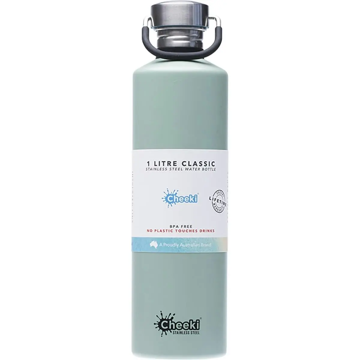 Cheeki Stainless Steel Bottle Pistachio 1 Litre