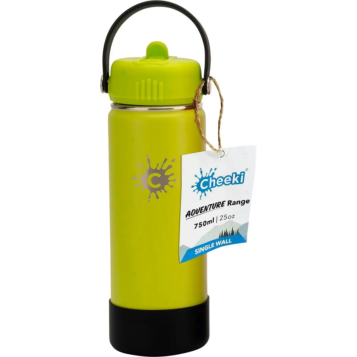 Cheeki Stainless Steel Bottle Adventure Lime 750ml