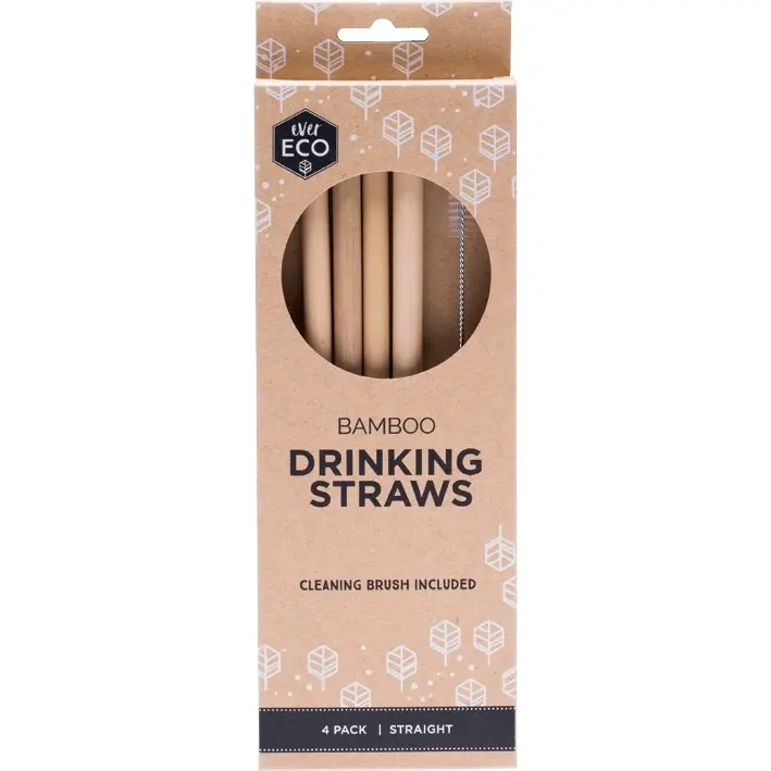 Ever Eco Bamboo Straws - Straight 4