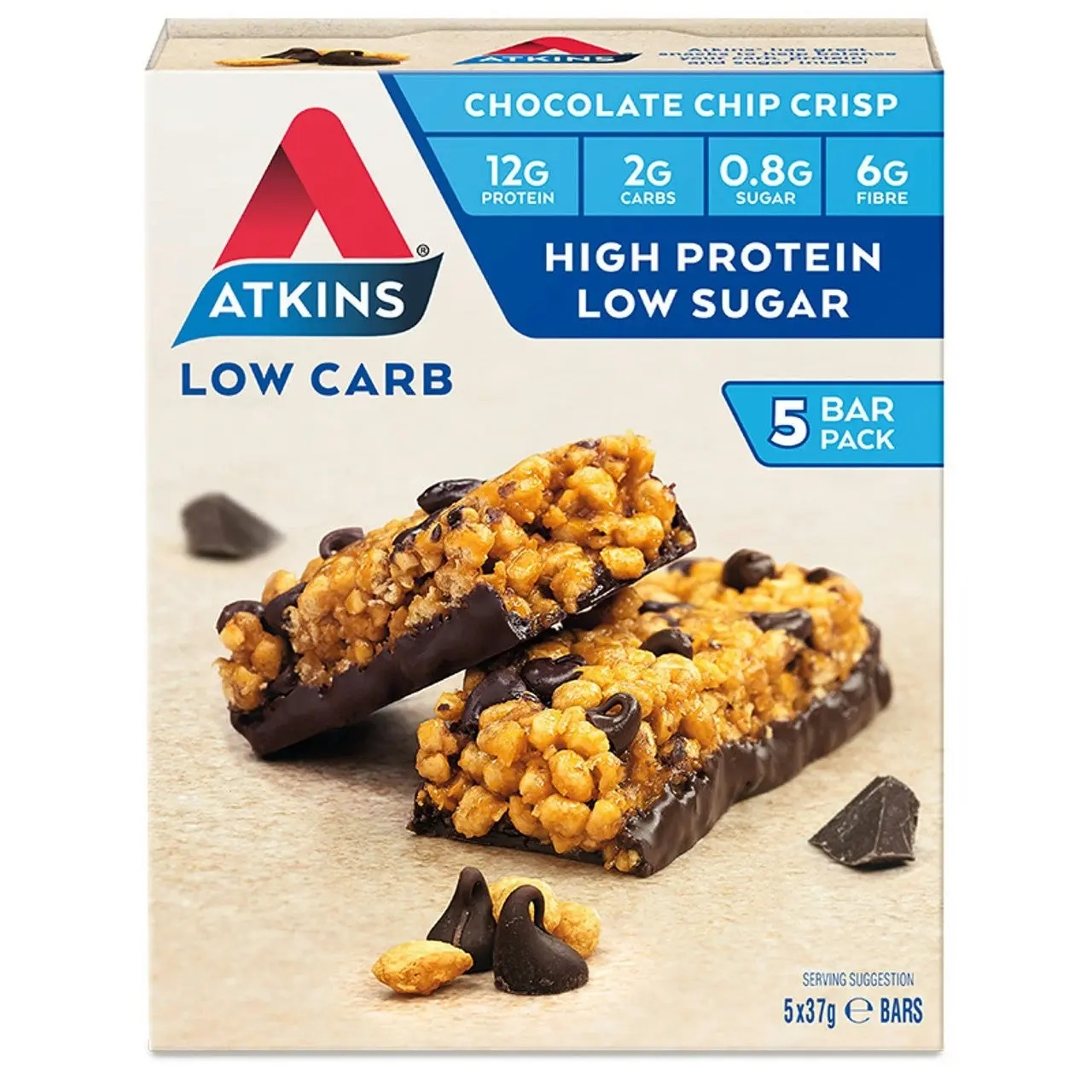 Atkins Day Break Choc Chip Crisp 5 Pack