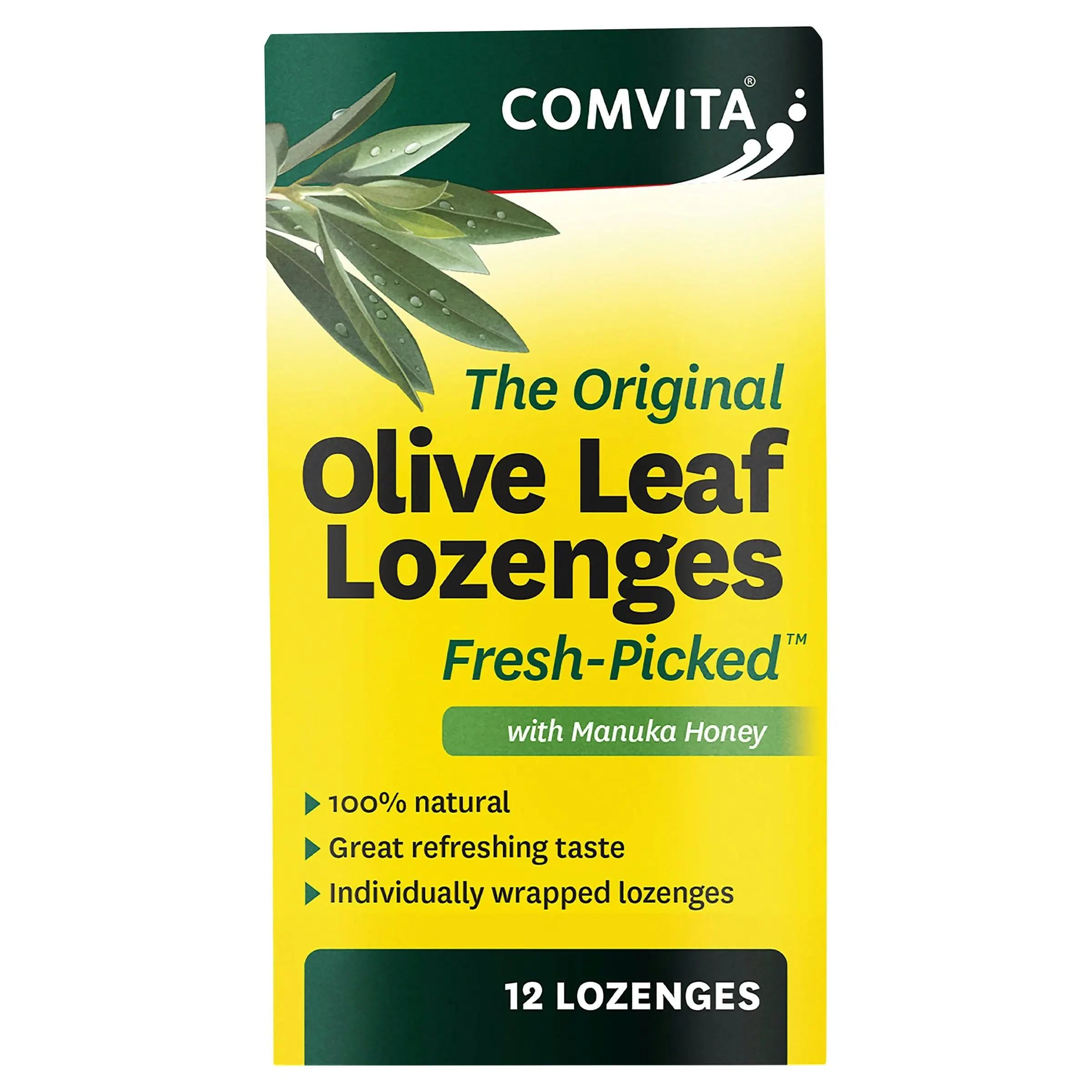 Comvita Olive Leaf Oral Drops - 12 Lozenges