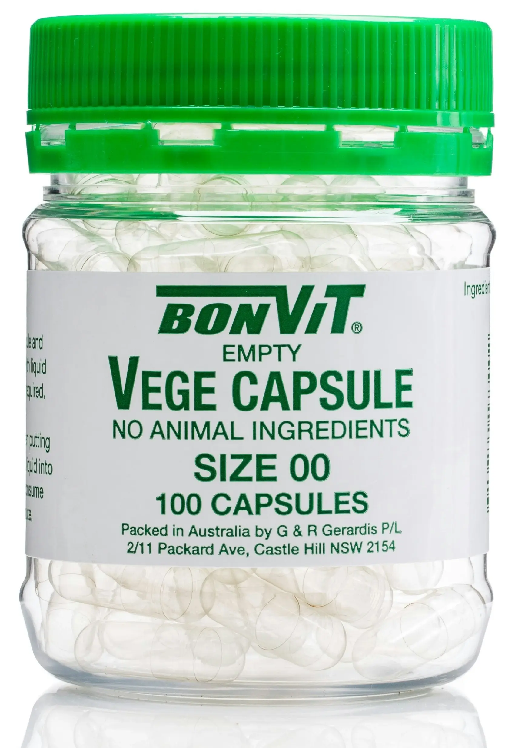 Bonvit Vege Capsules 00 Size 100c