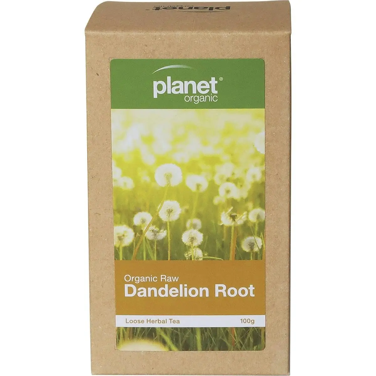 Planet Organic Herbal Loose Leaf Tea Organic Raw Dandelion Root - 100g