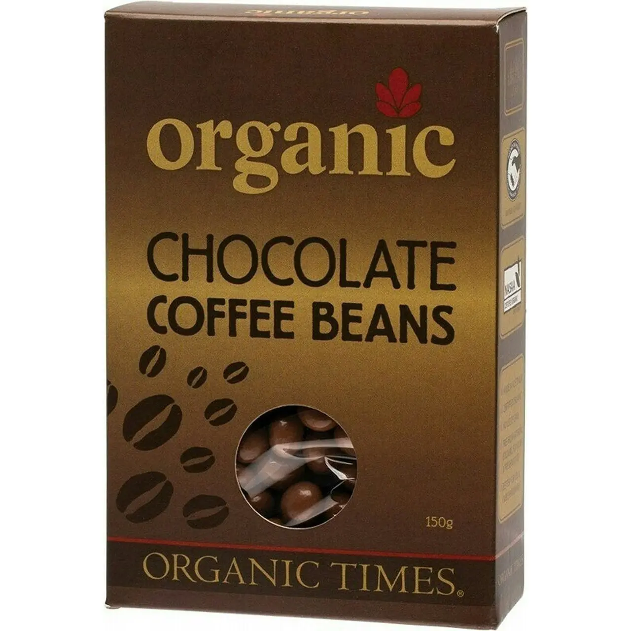 Organic Times Milk Chocolate Coffee Beans 150g