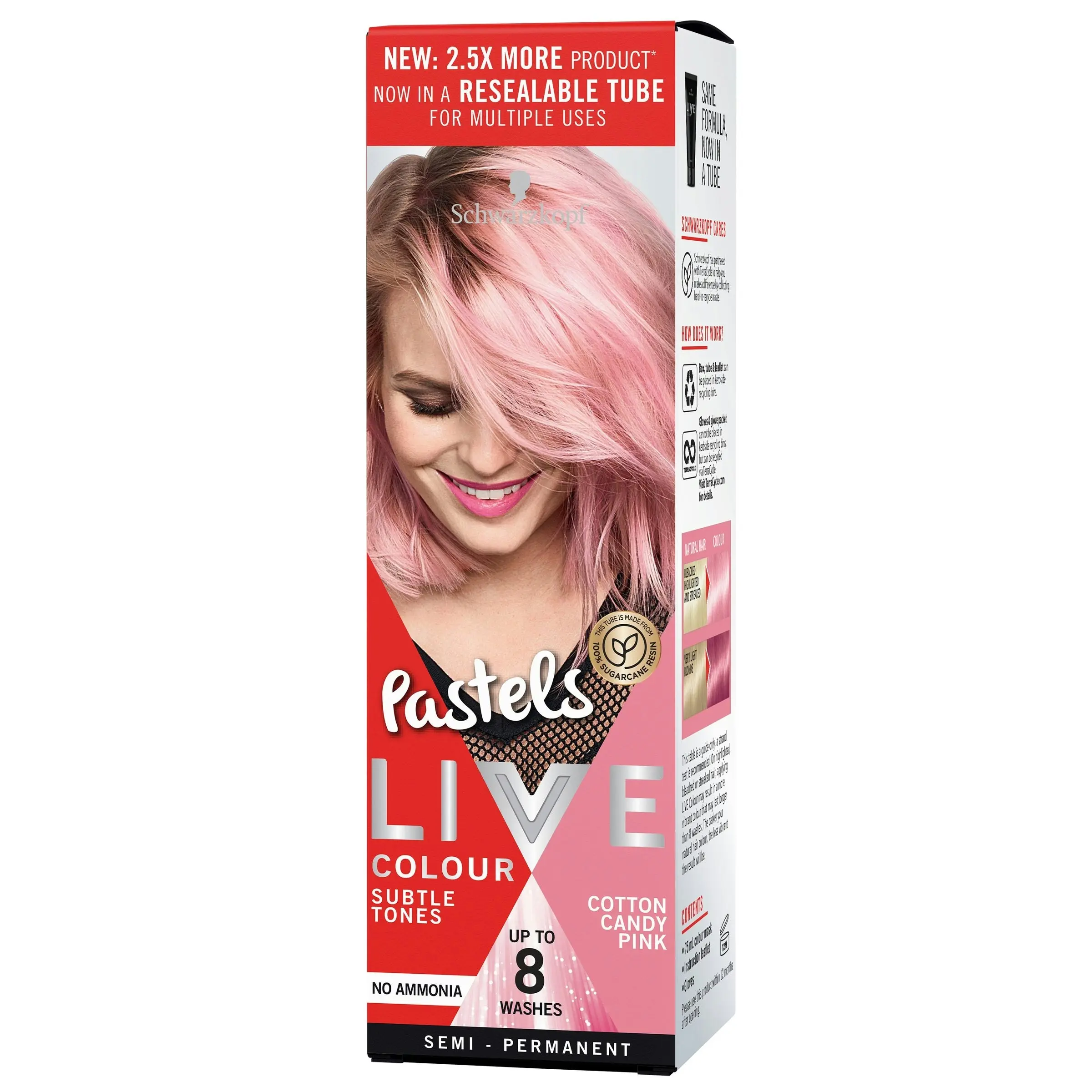 Schwarzkopf Live Colour Pastels Cotton Candy Pink