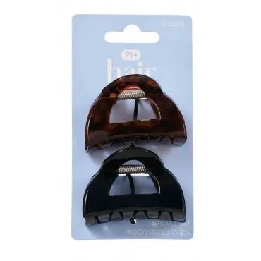 Pharmacy Health SMALL HALF MOON CLAW CLIP 2PK