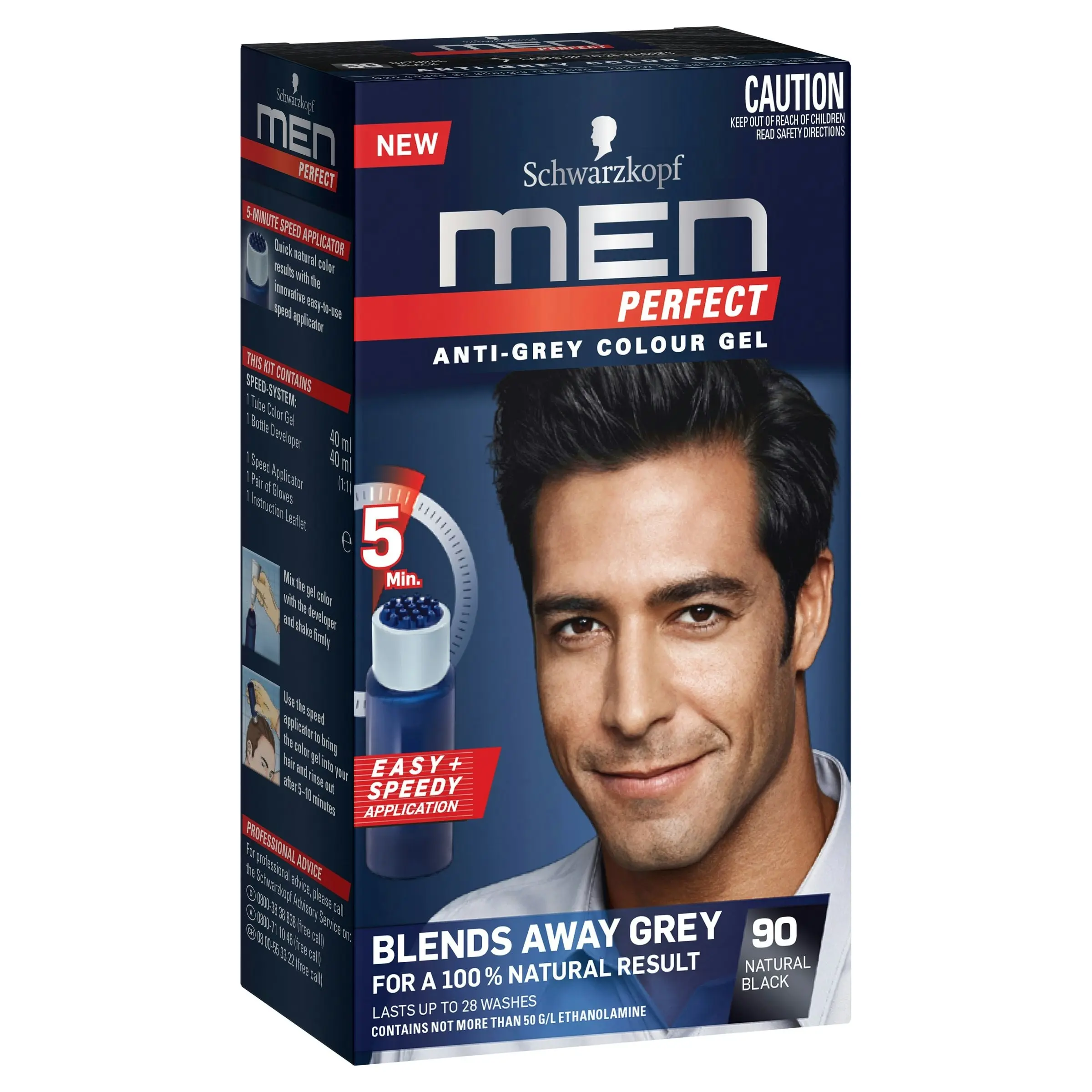 Schwarzkopf Men Perfect - 90 Natural Black Hair Colour