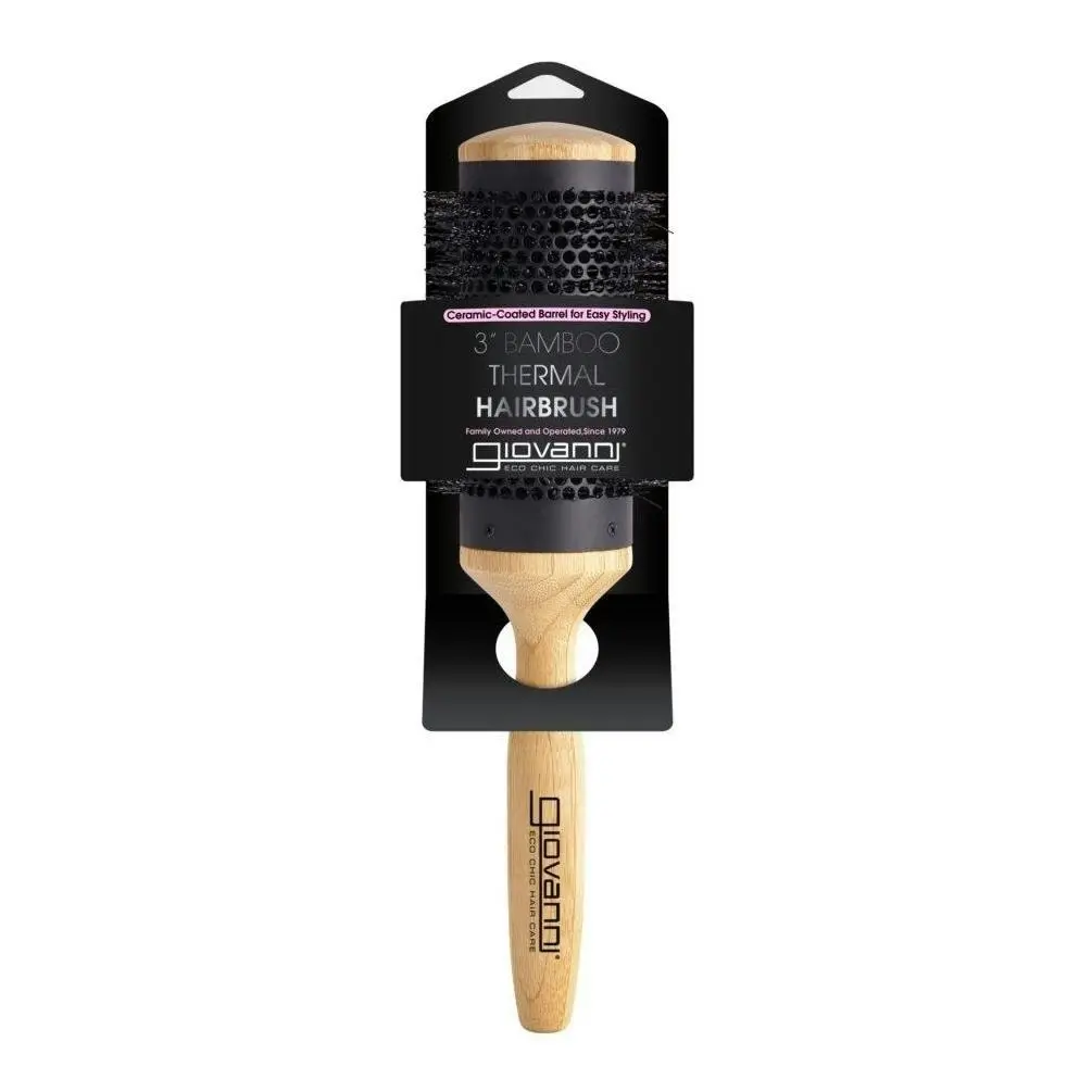 Giovanni Bamboo Hair Brush Thermal - Ceramic Coated Barrel 1