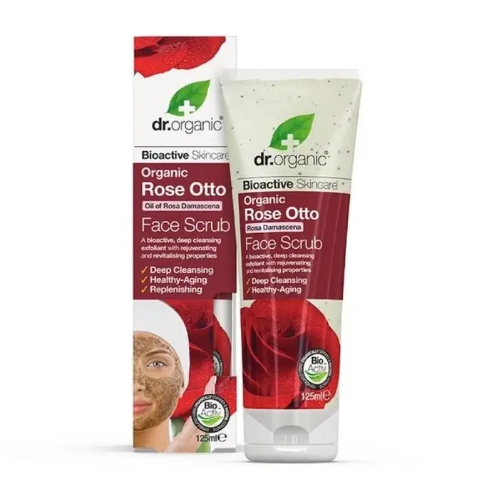 Dr Organic Face Scrub Organic Rose Otto 125ml