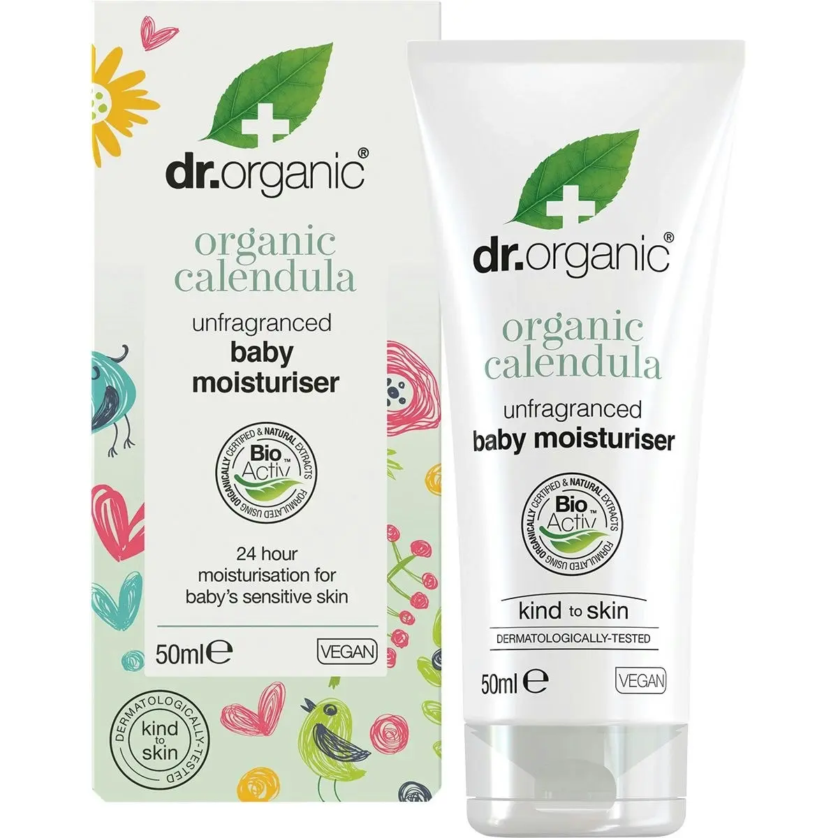 Dr Organic Unfragranced Baby Moisturiser Organic Calendula 50ml