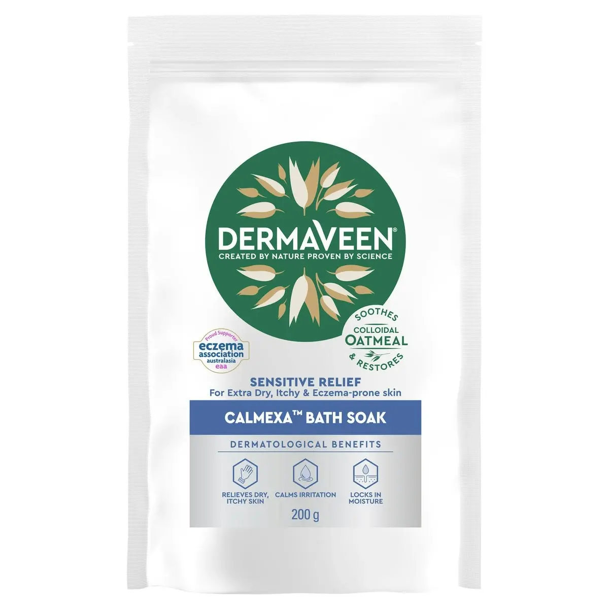 DermaVeen Sensitive Relief Calmexa Oatmeal Bath Soak 200g