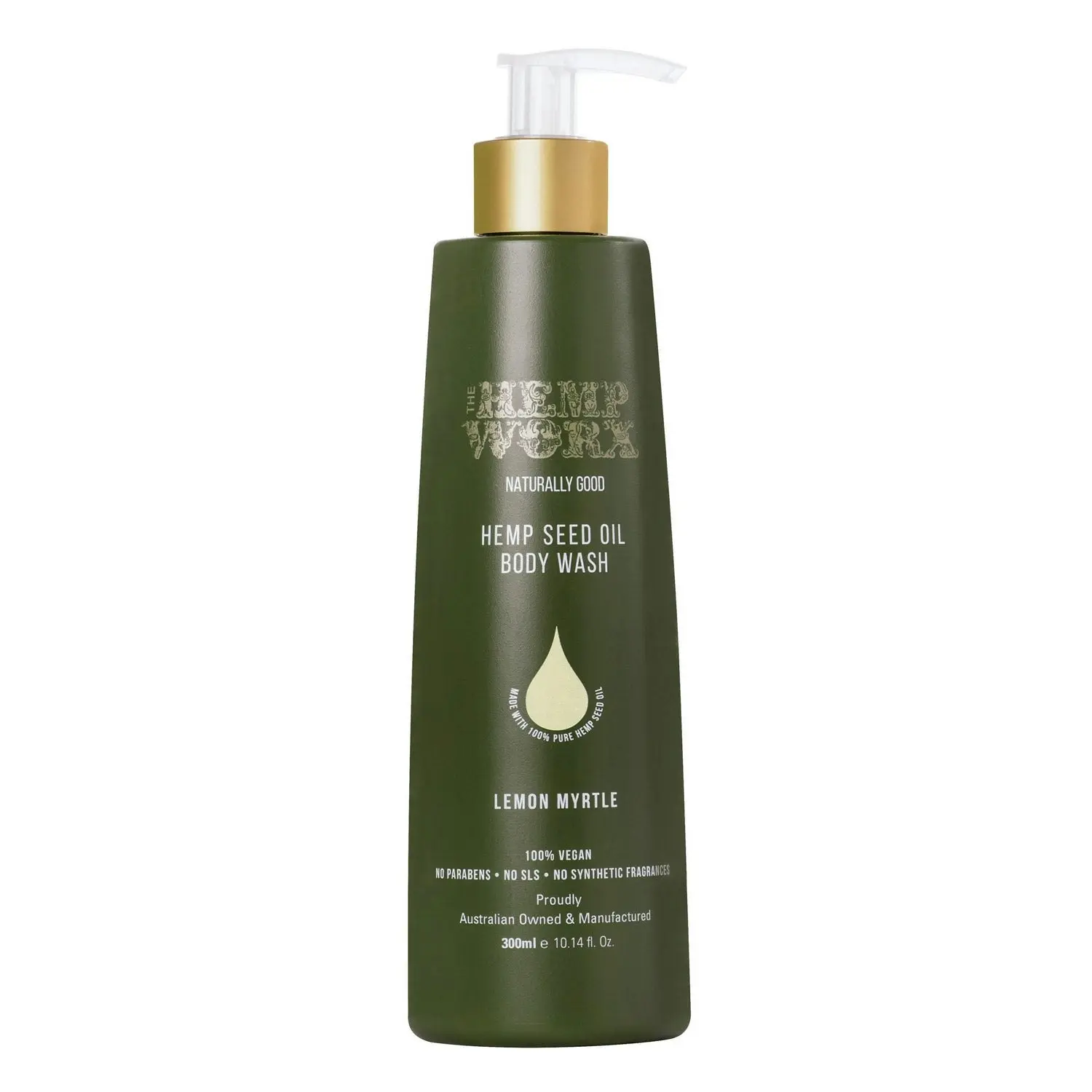 The Hemp Worx Lemon Myrtle Body Wash 300ml