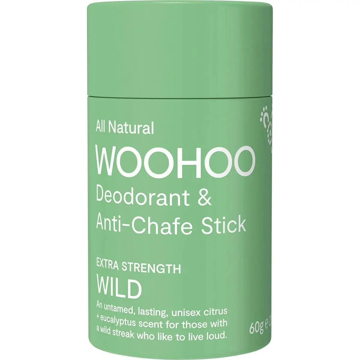 Woohoo Body Deodorant Stick Wild Extra Strength 60g