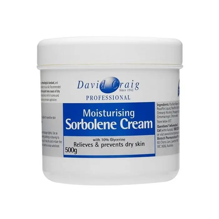 David Craig Moisturising Sorbolene Cream With 10% Glycerine 500g