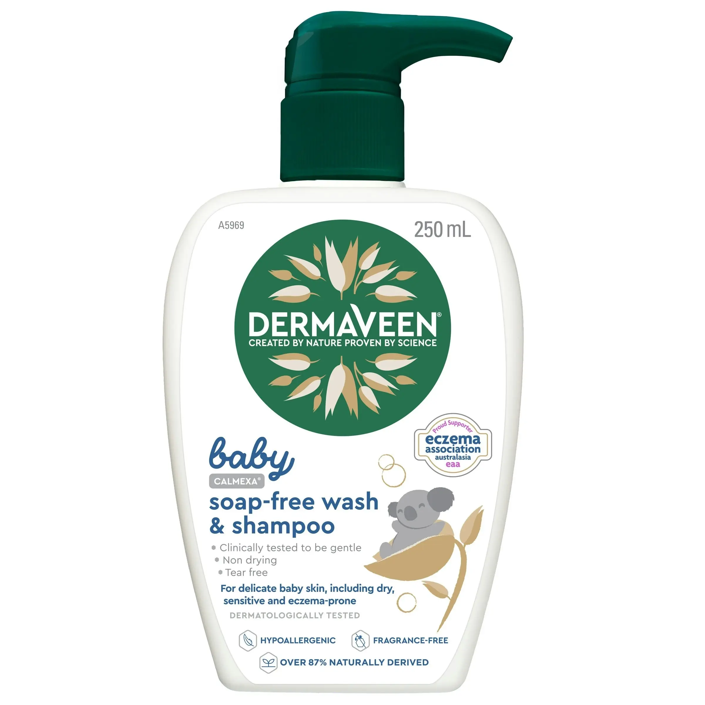 DermaVeen Extra Gentle Baby Soap Free Wash  SHAMPOO 250ML