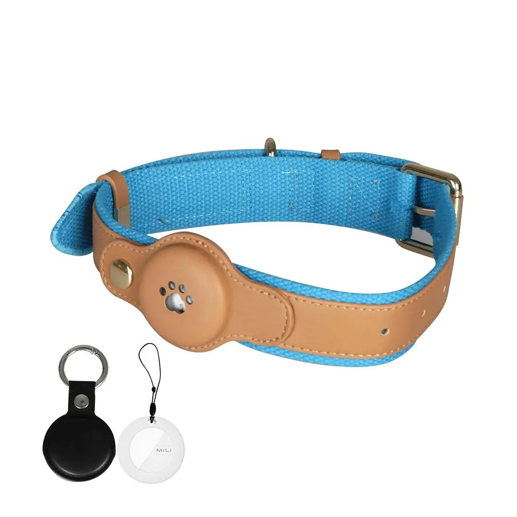 Pawz Bluetooth Pet Tracker Collar Anti-lost Locator Smart Waterproof 120m Blue