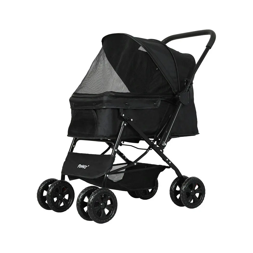 Pawz Pet Stroller Pram Dog Carrier Foldable Trailer Strollers 4 Wheels Large