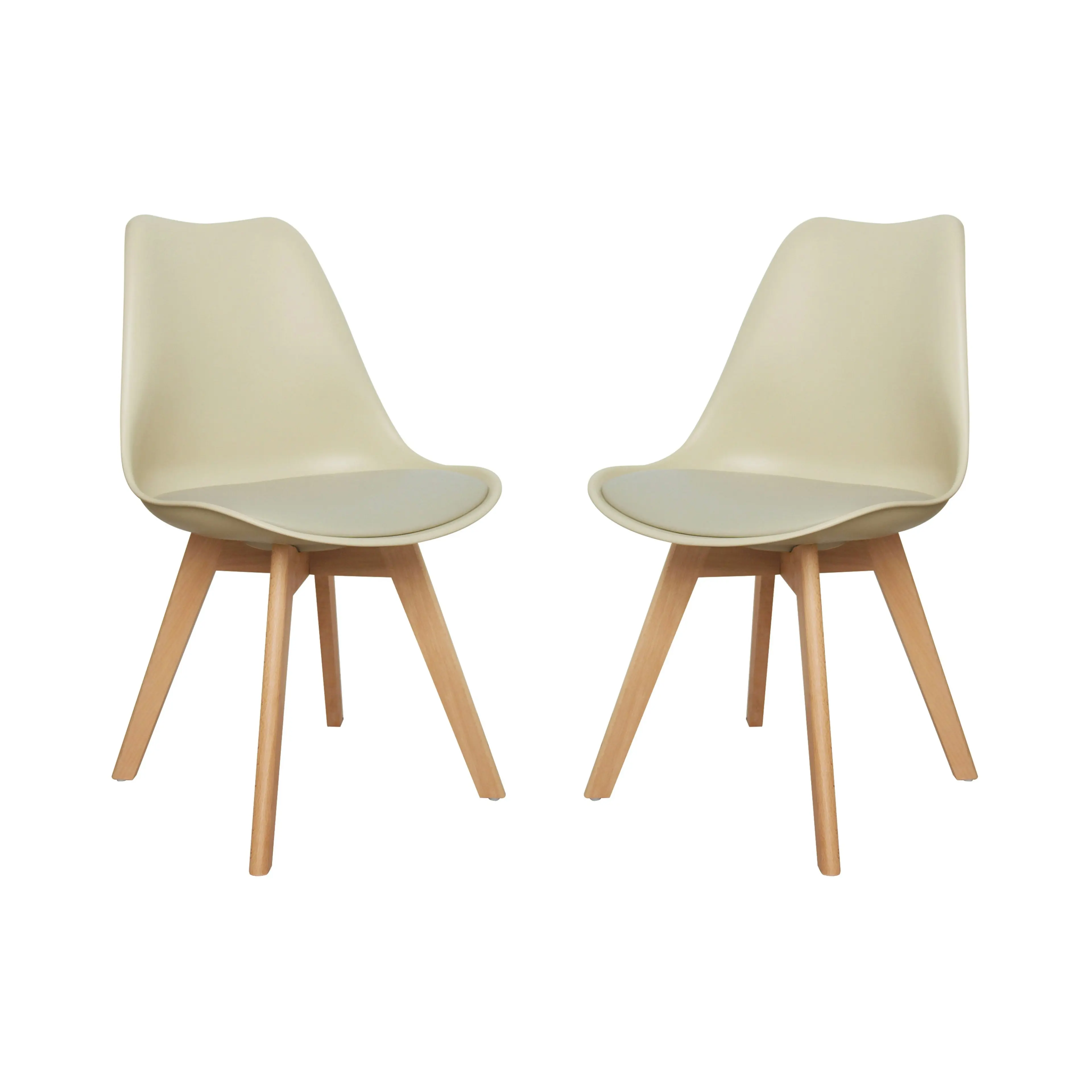 Chotto - Ando Dining Chairs - Beige x 2