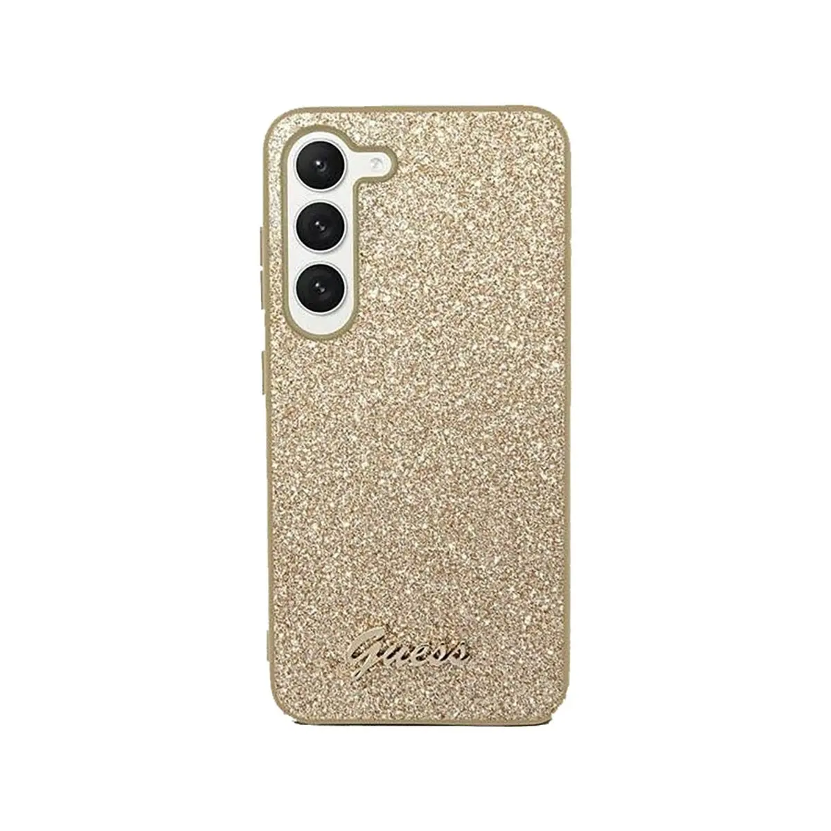 Guess Glitter Script Phone Case for Samsung Galaxy S24