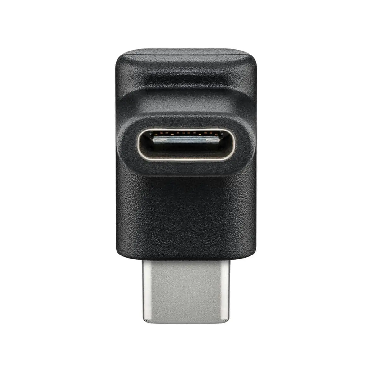 Goobay USB-C to USB-C Adapter 90 degree plug for USB-C cables - Black