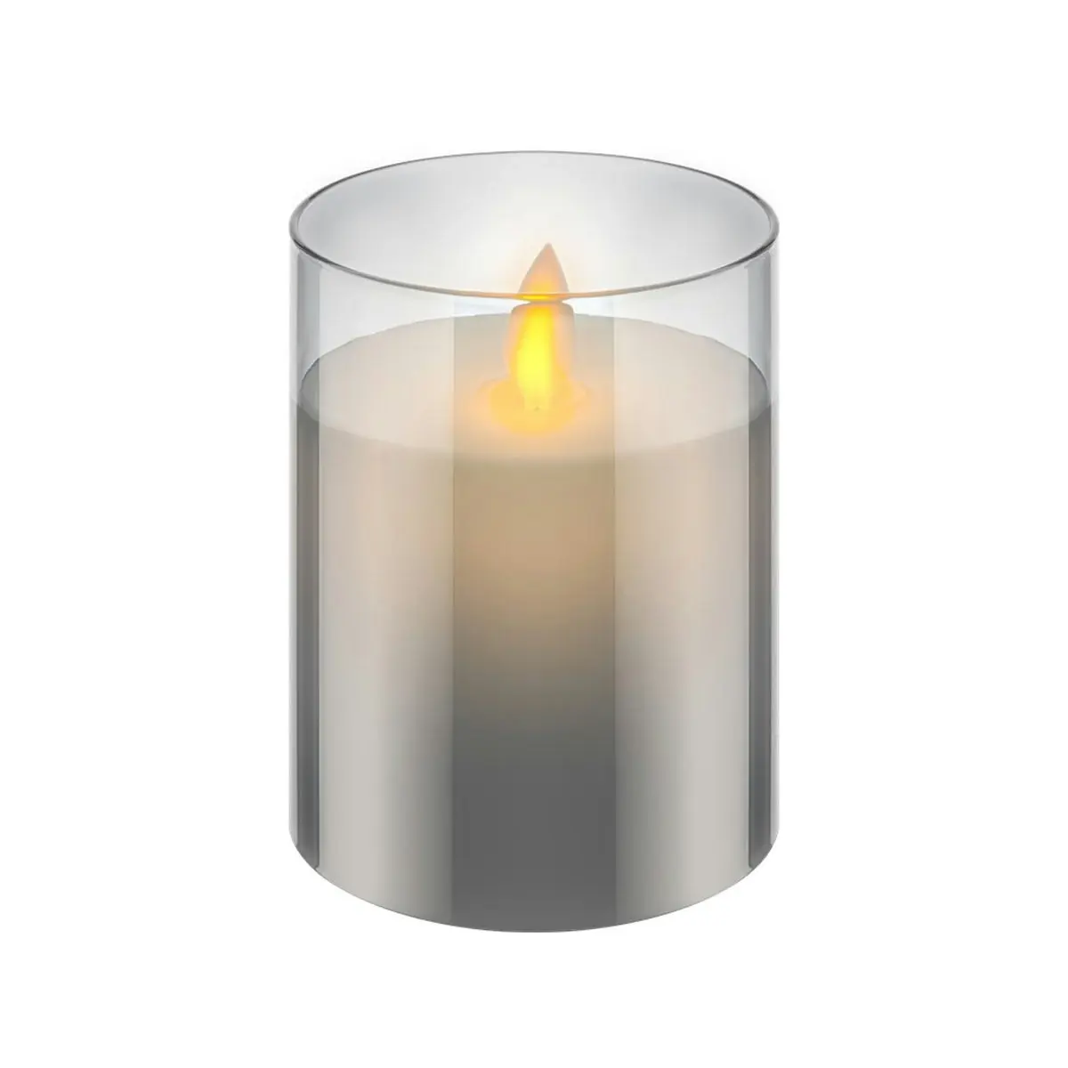 Goobay LED Wax Candle in Glass - 7.5 x 10 cm