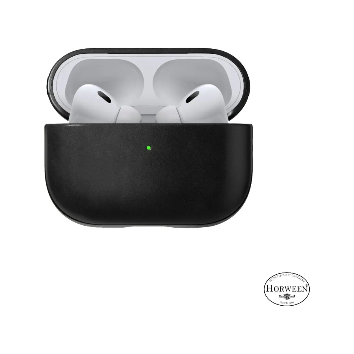 Nomad Modern Leather Case for Apple AirPods Pro 2 - Black Horween Leather