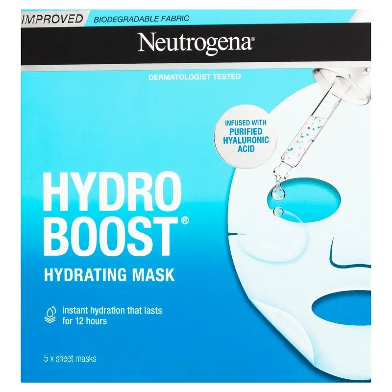 Neutrogena Hydro Boost Hyaluronic Acid Hydrating Face Mask 5 Pack