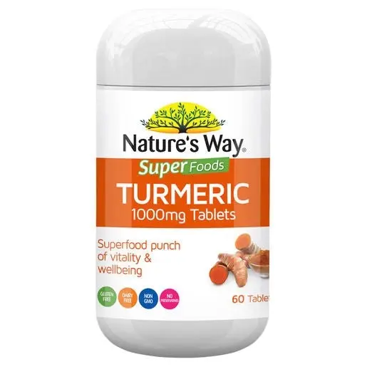 Natures Way Superfoods Tumeric 1000Mg 60 Tabs