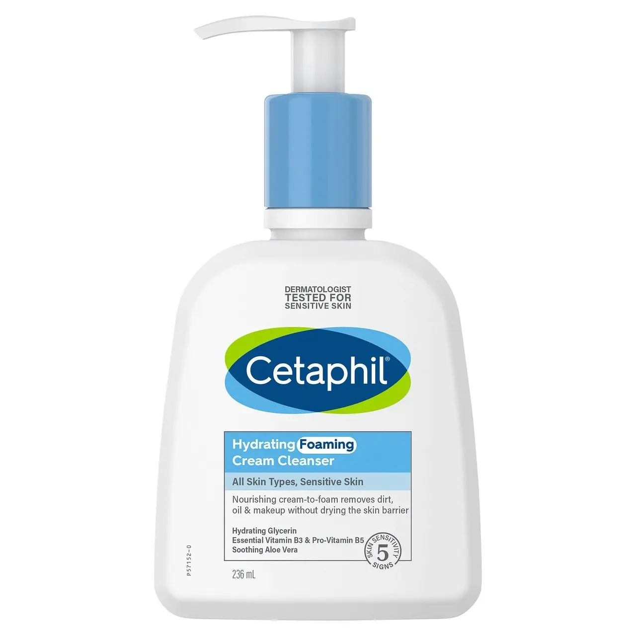 Cetaphil Hydrating Foaming Cream Cleanser 236mL