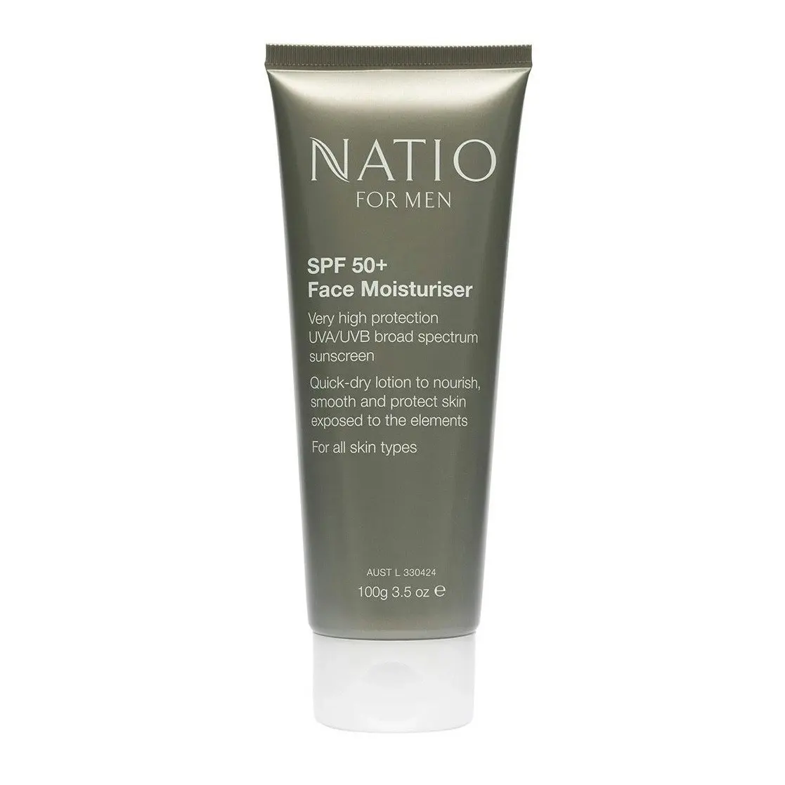 Natio For Men SPF 50+ Face Moisturiser 100g