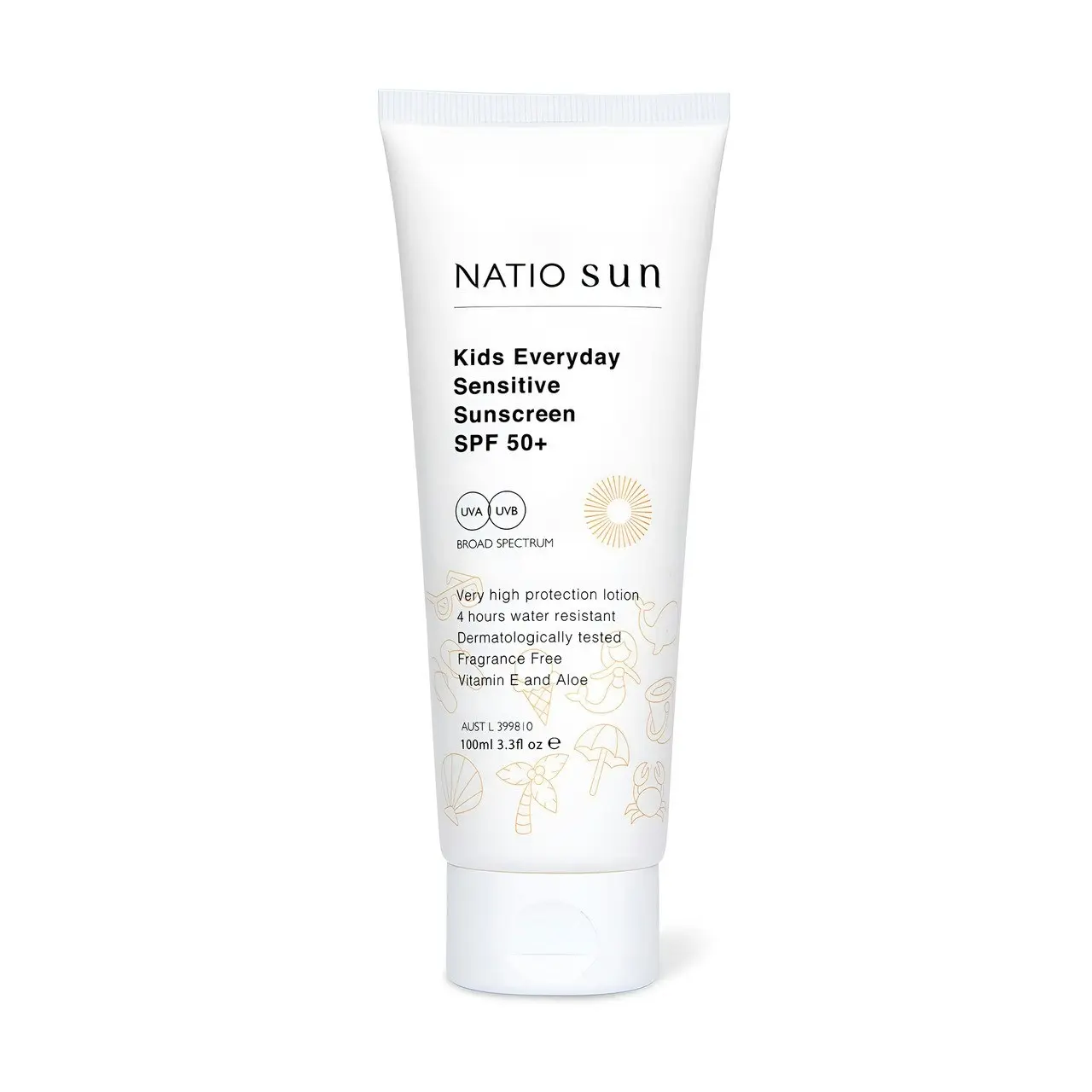 Natio Sun Kids Everyday Sensitive Sunscreen SPF 50+ 100ml