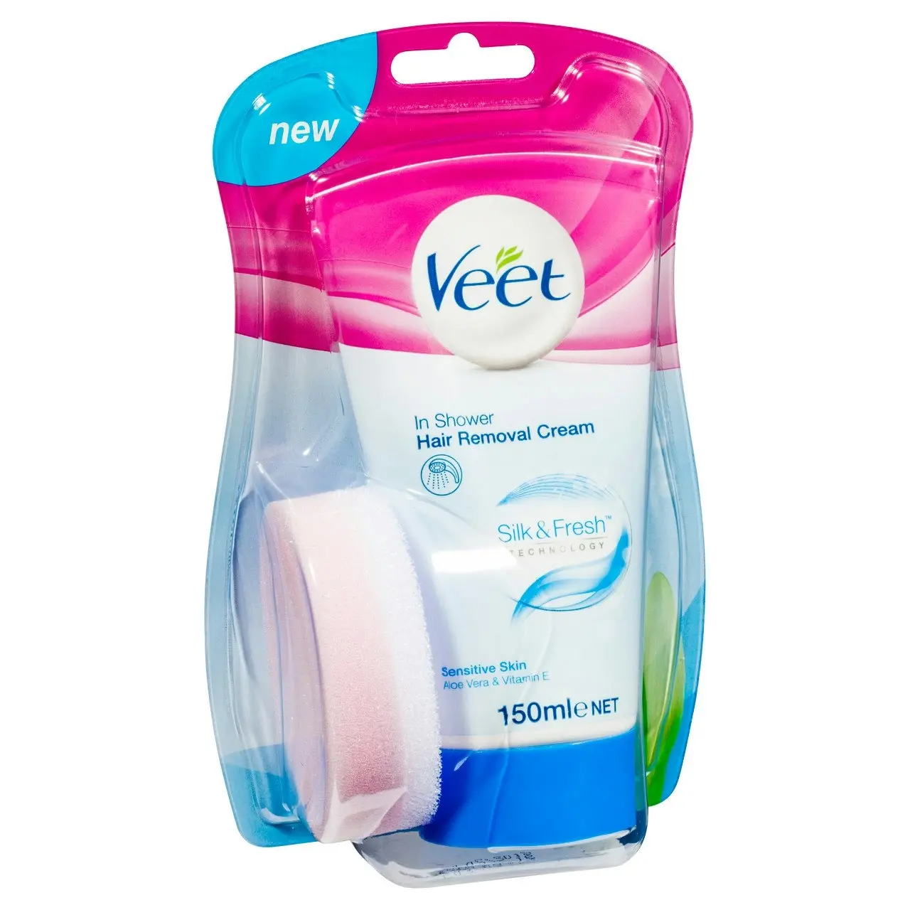 Veet Pure In Shower Hair Removal Cream for Sensitive Skin 150g