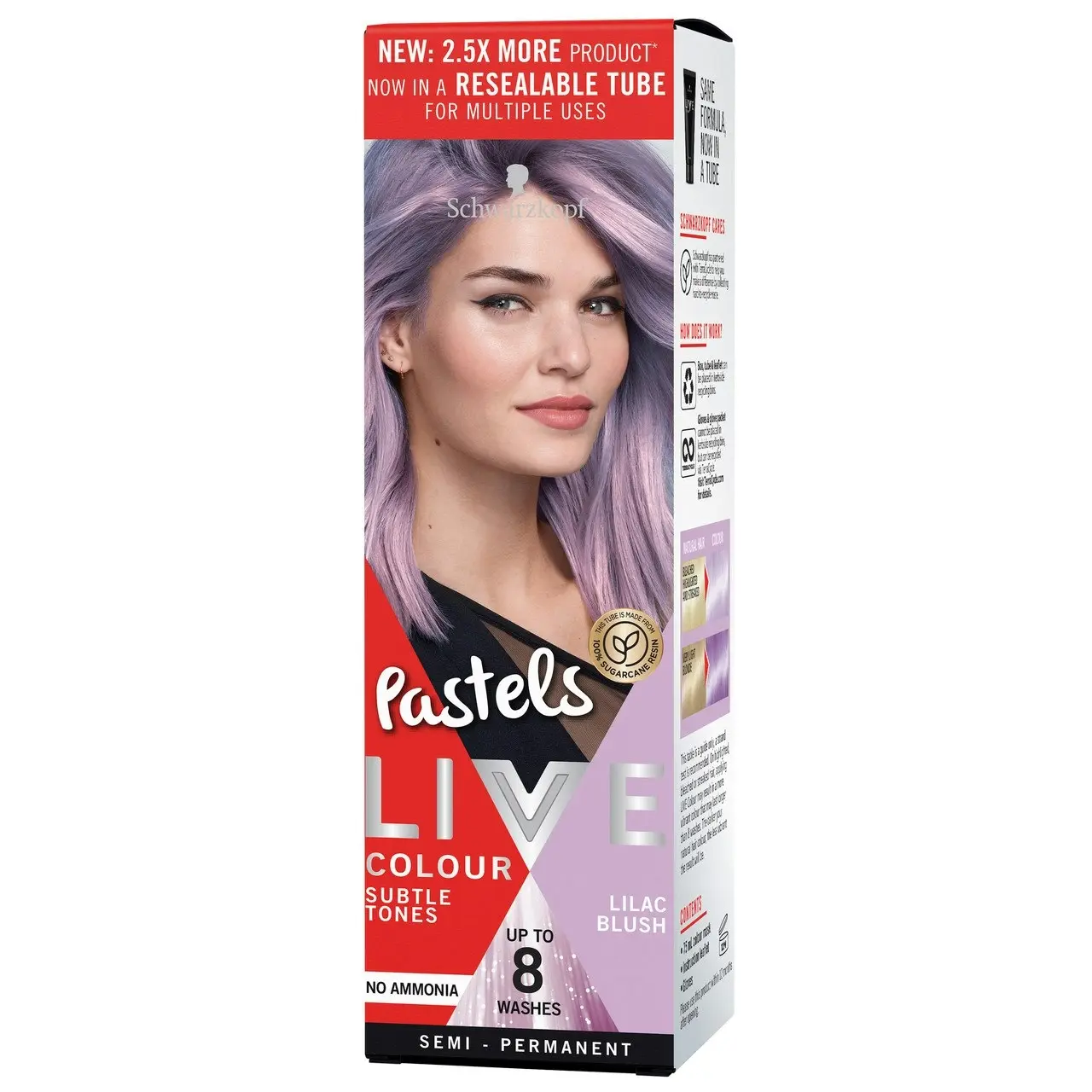 Schwarzkopf LIVE Colour Pastels Lilac Blush 75ml