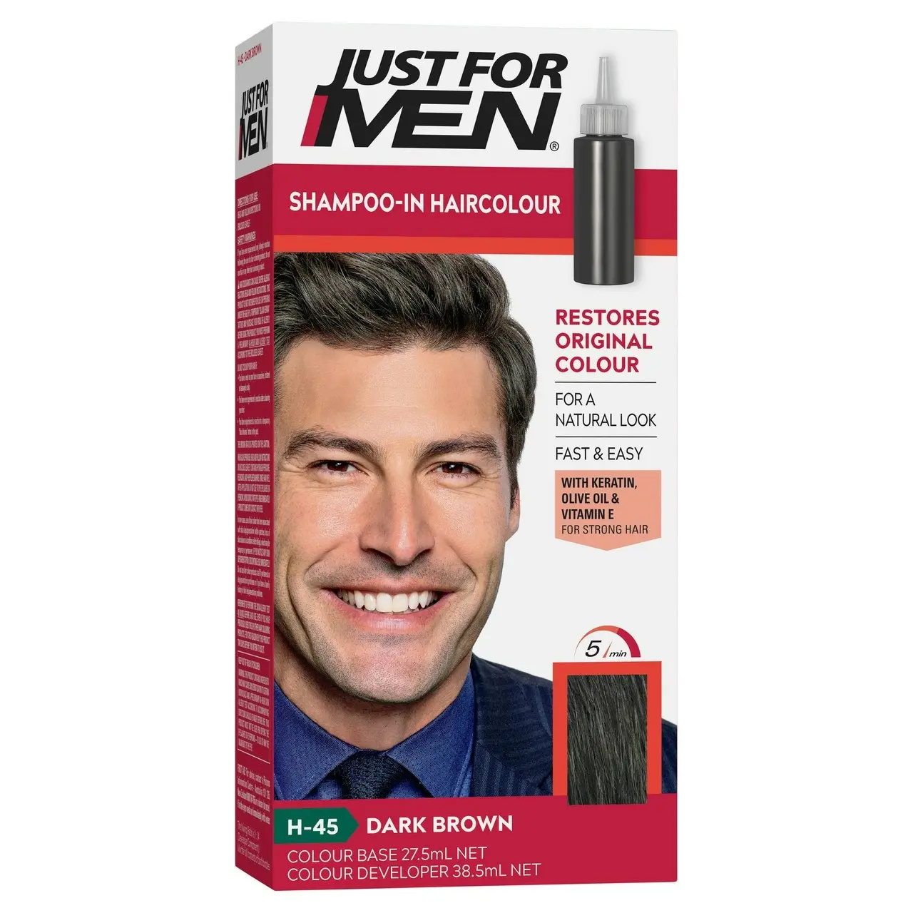 Just For Men Shampoo-In Haircolour Dark Brown