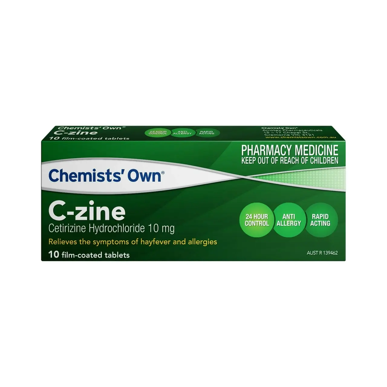 Chemists' Own C-Zine Tablets 10mg 10