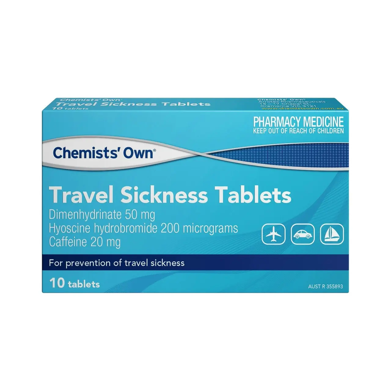 Chemists' Own Travel Sickness Tablets 10